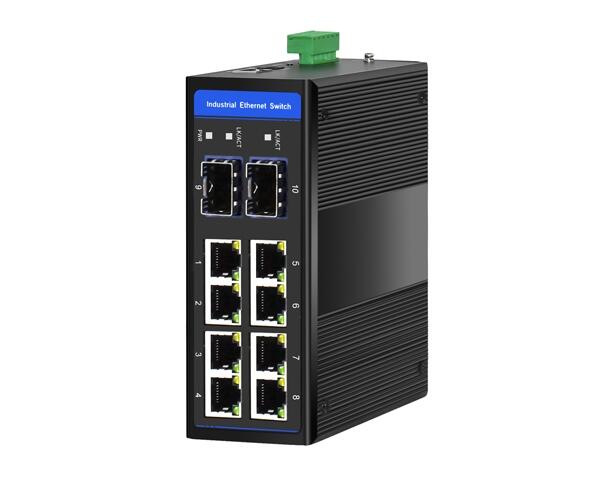宣合工业环网2光8电全千兆工业以太网交换机 IP40防护等级