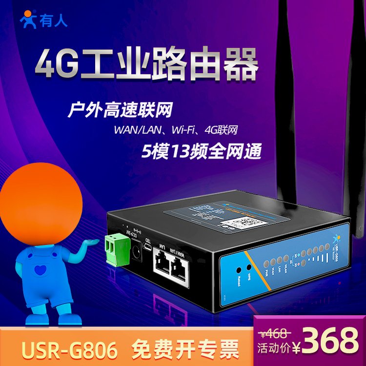 ˹Ӧҵ·Ե4GתWIFI6նUSR-G806
